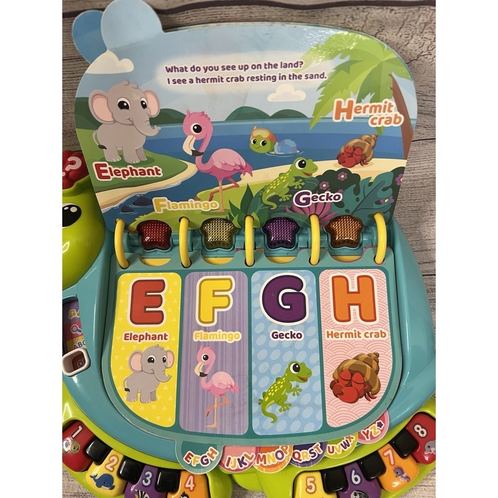 VTech Touch and Teach Sea Turtle Interactive Learning Book Tested And Works - Picture 3 of 14